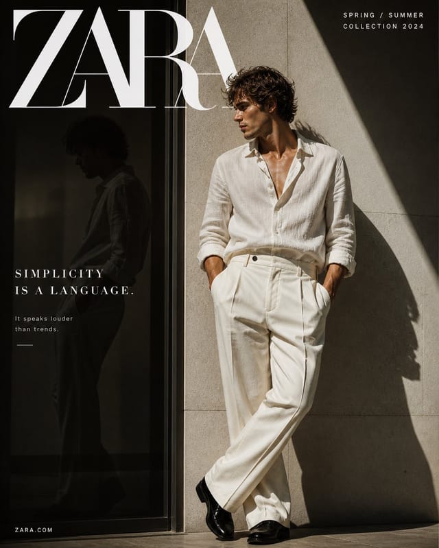 AI-generated brand fashion editorial campaign examples for social media inspiration