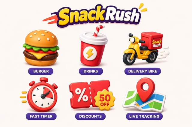 Cohesive playful brand icon set examples for UI and branding