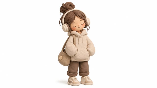 Minimal clay-style renders with soft rounded forms on white backgrounds